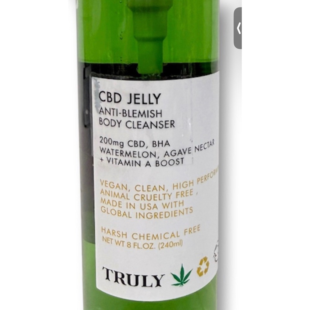 Truly Body Cleanser Jelly Anti-Blemish Salicylic Acid BHA Vegan 8 oz New - Picture 2 of 5